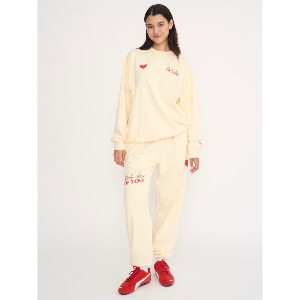The Mayfair Group x Avery Woods Daily‎ Dose of Love Sweatpants Yellow L/XL NWT